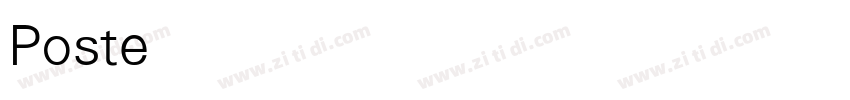 Posterama 1913 Light字体转换